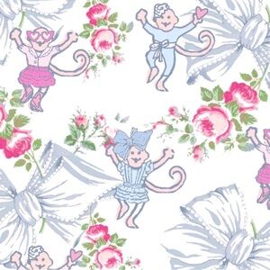 Roller Rabbit X Love Shack Fancy Rosa Beaux Monkey
Polo Pajamas NWT